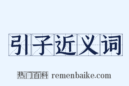 引子近义词是什么意思的图片